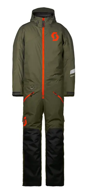Scott DS JR Monosuit - Grønn, L Teknisk/slitesterk scooterdress til barn 