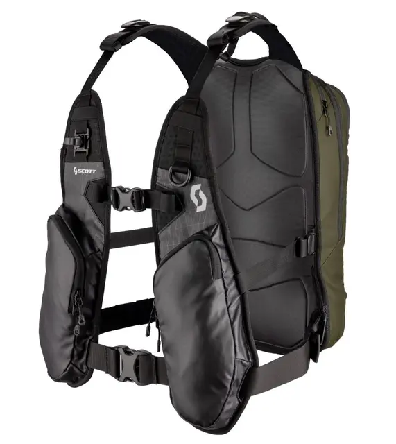 Scott Pack Radiator 12 - Sort/Grønn Hybrid sekk for aktiv kjøring 
