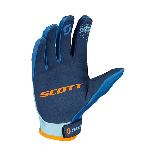 Scott 350 Race Evo Jr Hansker-Blå/Ora Crosshansker til barn 