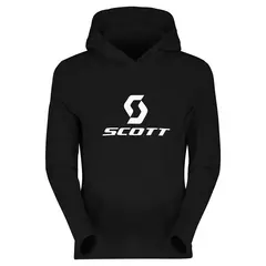 Scott Defined Mid Damehoodie - Sort Stretchy hoodie av børstet fleece