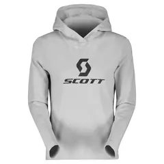 Scott Defined Mid Damehoody - Lysgrå Stretchy hoodie av børstet fleece