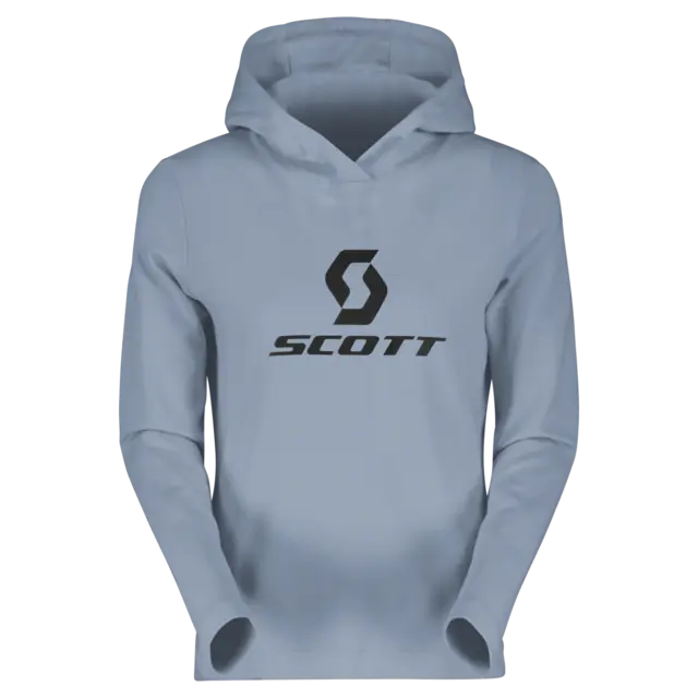 Scott Defined Mid Damehoodie - Blå, M Stretchy hoodie av børstet fleece 
