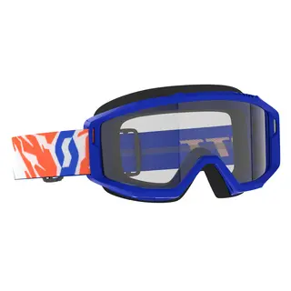 Scott Primal jr MX Brille - Blå Klar Linse