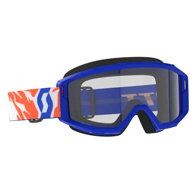 Scott Primal jr MX Brille - Blå Klar Linse 