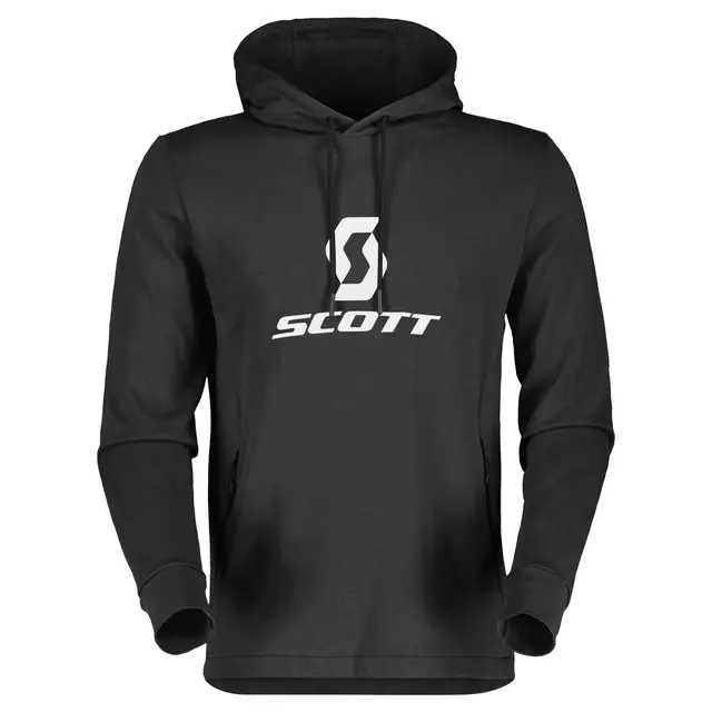 Scott Tech Hoodie - Sort Teknisk hettegenser m/atletisk passform 