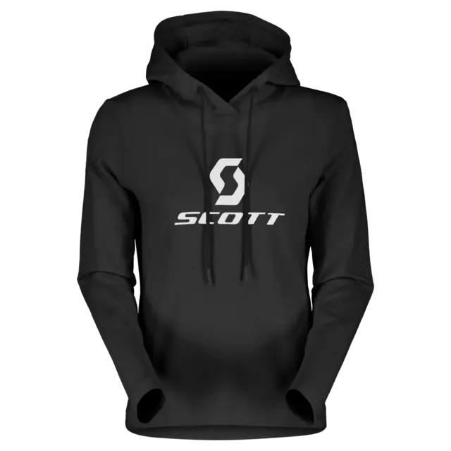 Scott Tech Hoodie Dame - Sort, XL Teknisk hettegenser m/atletisk passform 