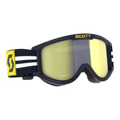 Scott 89X Era Retro Brille - Blå/Hvit Gul Chrome Linse