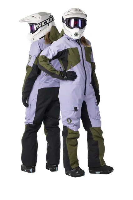 Scott Back-X Dame - Lilla/Grønn Solid ventilert og teknisk monosuit 