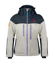 Scott Snow Flex Dryo Jakke Dame - Hvit Lettvekts komfortabel og teknisk jakke