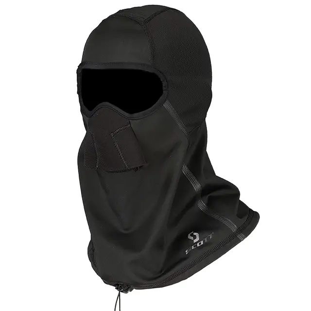 Scott Balaclava Snow Blocker - Sort Kan brukes både over & under jakkekragen 