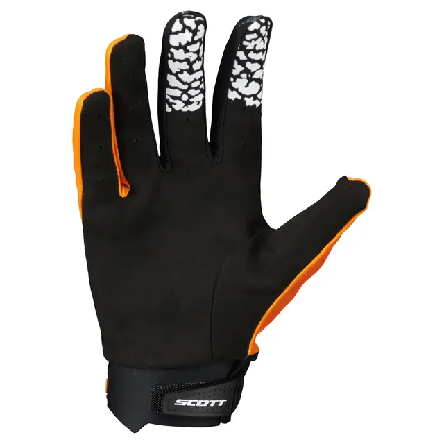 Scott Evo Track  Hansker - Sort/Oransje Lett MX-hanske med silikongrep 
