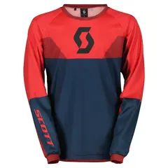 Scott Evo Track JR Trøye - Blå/ Rød Lettvekter med optimal ventilasjon!