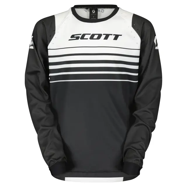 Scott Evo Swap Jr Trøye - Sort/Hvit Lettvekter med optimal ventilasjon! 
