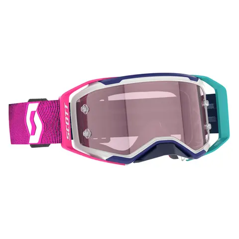 Scott Prospect 2.0 AMP MX Brille - Bl/Ro Rosa Works Linse