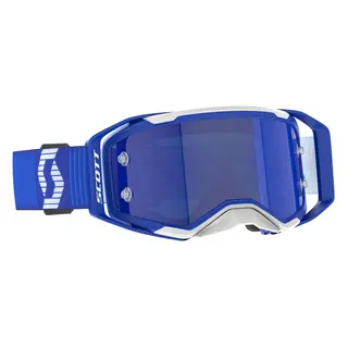 Scott Prospect 2.0 MX Brille - Blå/Hvit Blå Krom Works Linse