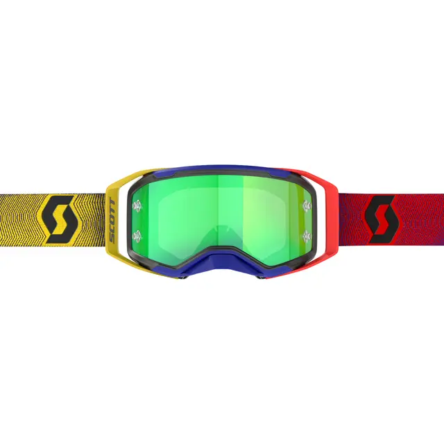 Scott Prospect 2.0 MX Brille - Rød/Gul Grønn Krom Works Linse 