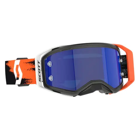 Scott Prospect 2.0 AMP Chrome MX Brille Blå Krom Works Linse