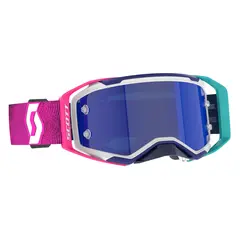 Scott Prospect 2.0 AMP Chrome MX Brille Blå Krom Works Linse