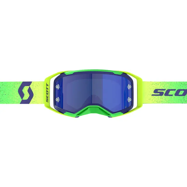 Scott Prospect 2.0 AMP Chrome MX Brille Blå Krom Works Linse 
