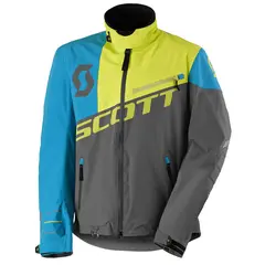 Scott Shell Pro Jakke - Grå/Blå Lett Skalljakke m/Stretch og Ventilasjon