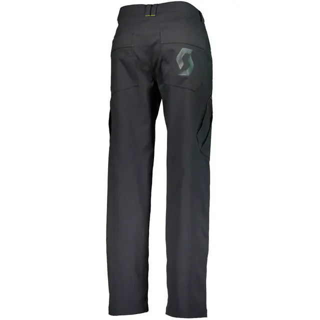 Scott Bukse Factory Team - Sort/Gul, L Mekanikker bukse med stretch 