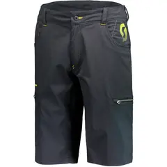 Scott Shorts Factory T. Lig Sort/Gul S Tøff shorts med stretch