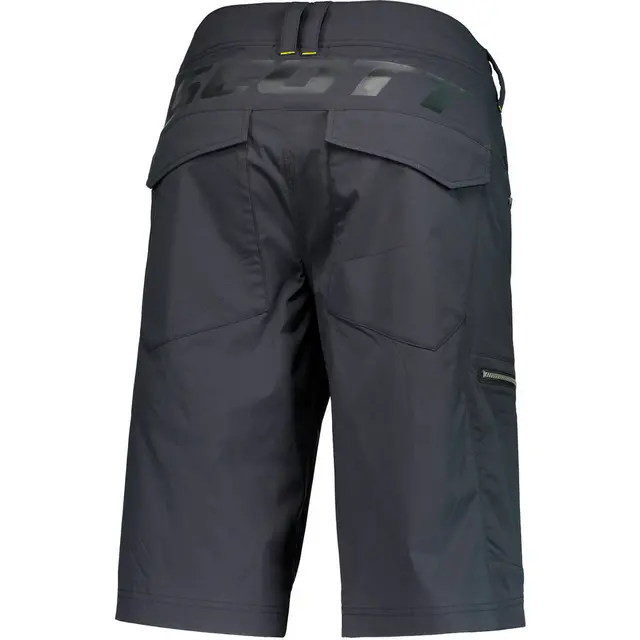 Scott Shorts Factory T. Lig Sort/Gul S Tøff shorts med stretch 