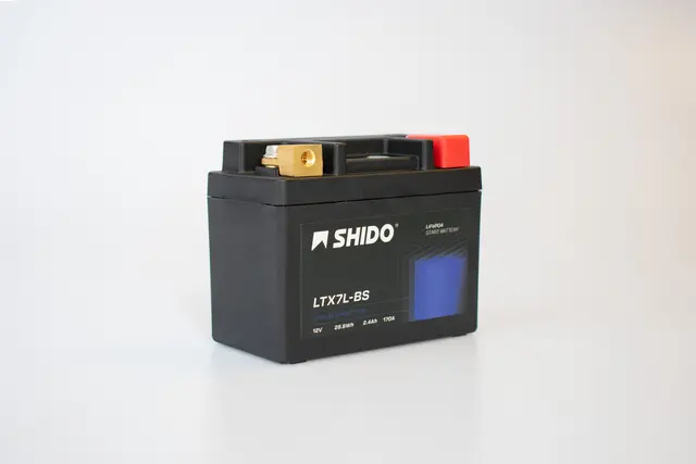 Shido LTX7L-BS Lithium Batteri 12V, 2.4Ah, 30Wh, 113x69x125 