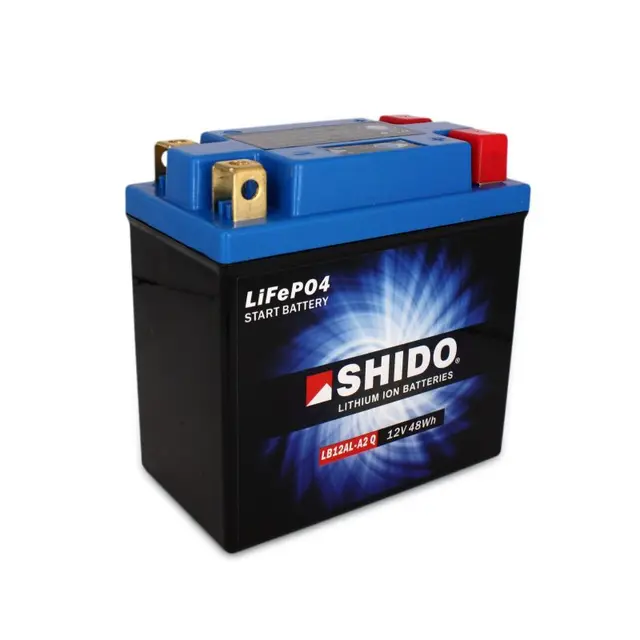 Shido LB12AL-A2 Lithium Ion Batteri 4 Terminaler 