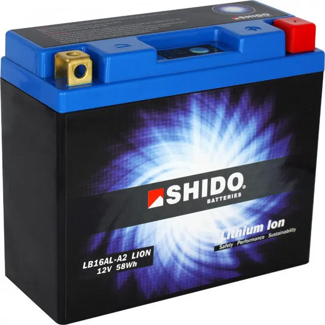 Shido LB16AL-A2 Lithium Batteri 12V, 5Ah, 60Wh, 150x65x144 