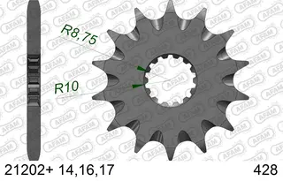 AFAM Framdrev #420 SC - Kawasaki/Yamaha+ GPR,SC,Z,ZZ,DT,TDR,TZR,XVS,YZ