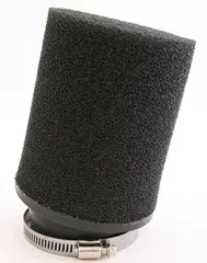 SledTech Luftfilter Universal - Sort 40-44mm, H&#248;yde 152mm, Vinklet 15&#176;