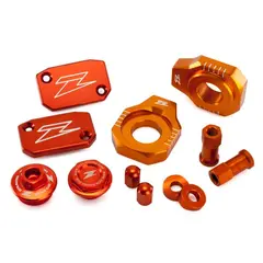 ZETA KTM SXF/XCF'13- Alu-Sett, Oransje Aluminium