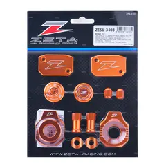 ZETA Aluminiumssett, Oransje -  KTM 125/150/250SX, 250/300/350/450XC, SX-F/X