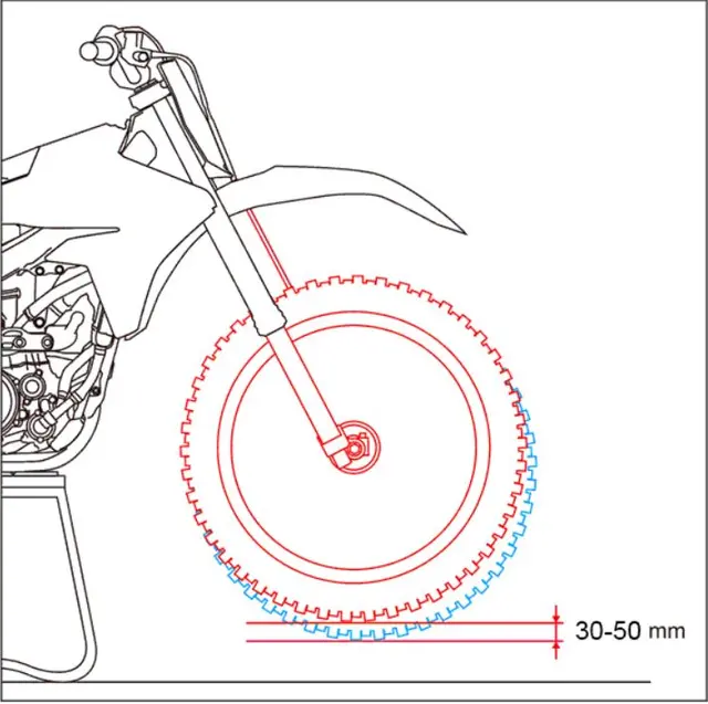 ZETA Senkesett Gaffel SHOWA AOS 30mm CRF 250/450, KX, RM-Z 450 
