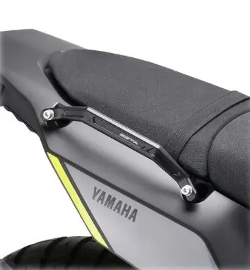 ZETA Grab Bar Håndtak - Yamaha T7 20->, Svart adonisert solid aluminium 