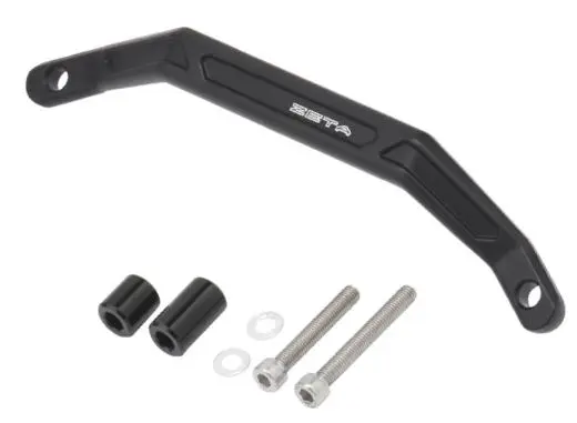ZETA Grab Bar Håndtak - Yamaha T7 20->, Svart adonisert solid aluminium 